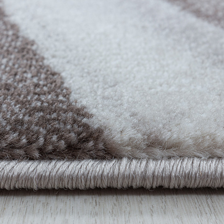 Modern vloerkleed - Streaky Current Bruin/Beige - 3