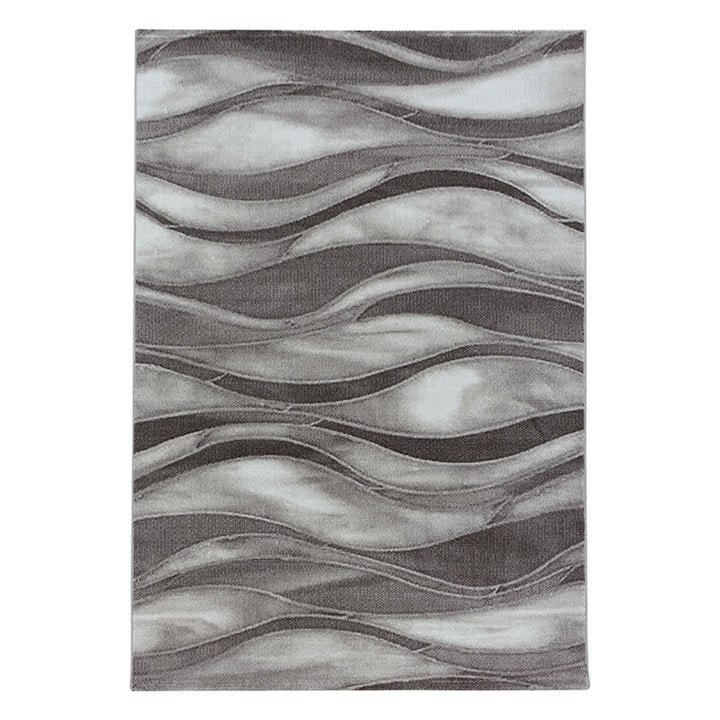 Modern vloerkleed - Streaky Current Bruin/Beige - 1