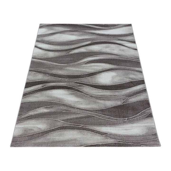Modern vloerkleed - Streaky Current Bruin/Beige - 2