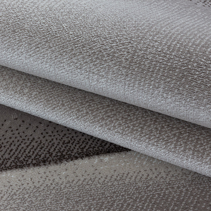 Modern vloerkleed - Streaky Design Bruin - 5