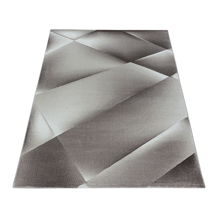 Modern vloerkleed - Streaky Design Bruin - 2