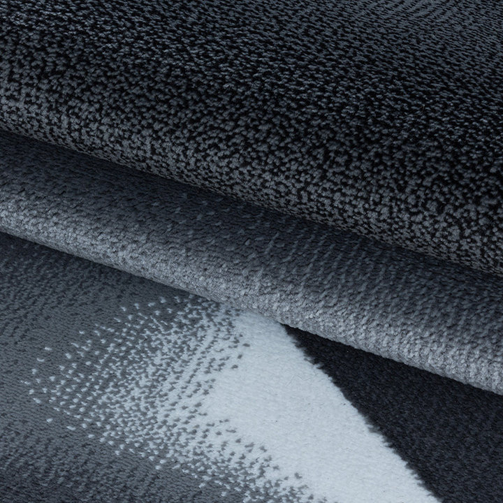 Modern vloerkleed - Streaky Design Zwart - 5