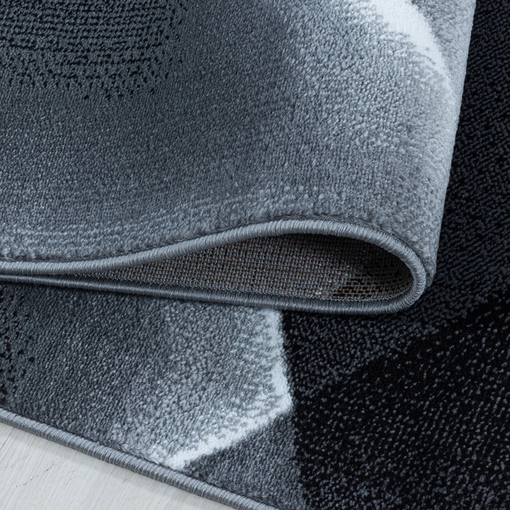Modern vloerkleed - Streaky Design Zwart - 4
