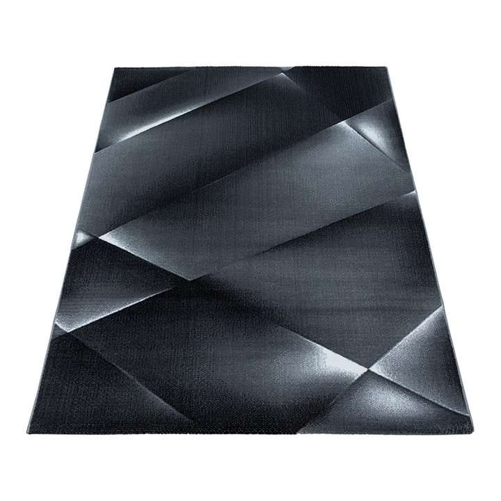 Modern vloerkleed - Streaky Design Zwart - 2