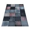 Modern vloerkleed - Streaky Box Grijs/Roze