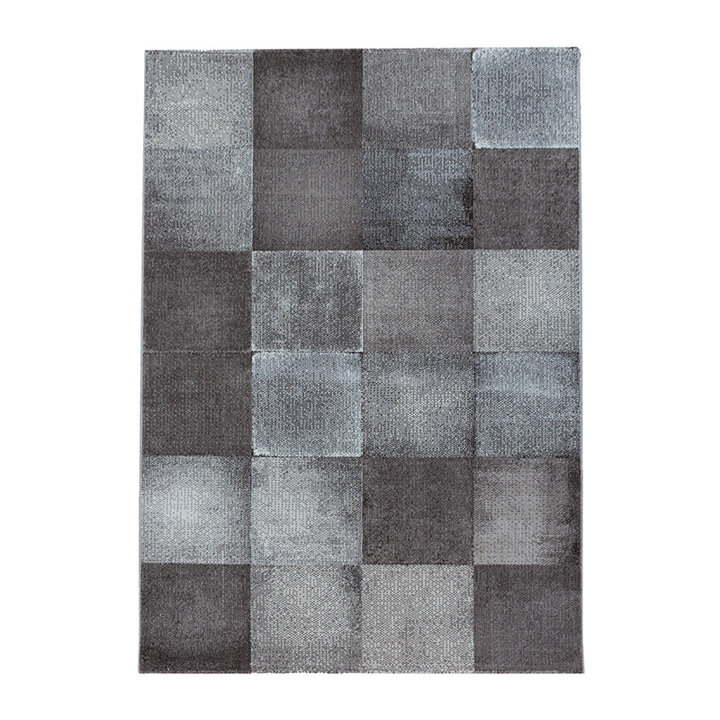 Modern vloerkleed - Streaky Box Bruin/Beige - 1