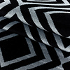 Modern vloerkleed - Streaky Square Zwart - thumbnail 5