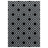 Modern vloerkleed - Streaky Square Zwart - thumbnail 1