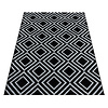 Modern vloerkleed - Streaky Square Zwart - thumbnail 2