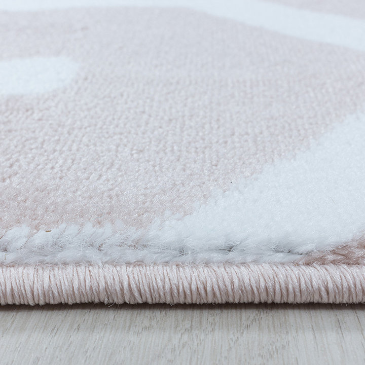Modern vloerkleed - Streaky Pattern Roze/Wit - 3