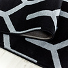 Modern vloerkleed - Streaky Pattern Zwart/Wit - thumbnail 4