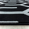 Modern vloerkleed - Streaky Pattern Zwart/Wit - thumbnail 3