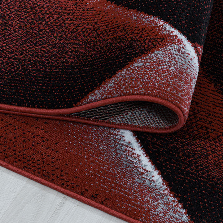 Modern vloerkleed - Streaky Lines Rood - 4