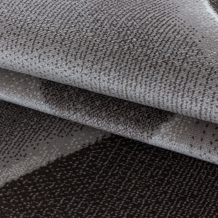 Modern vloerkleed - Streaky Lines Bruin - 5