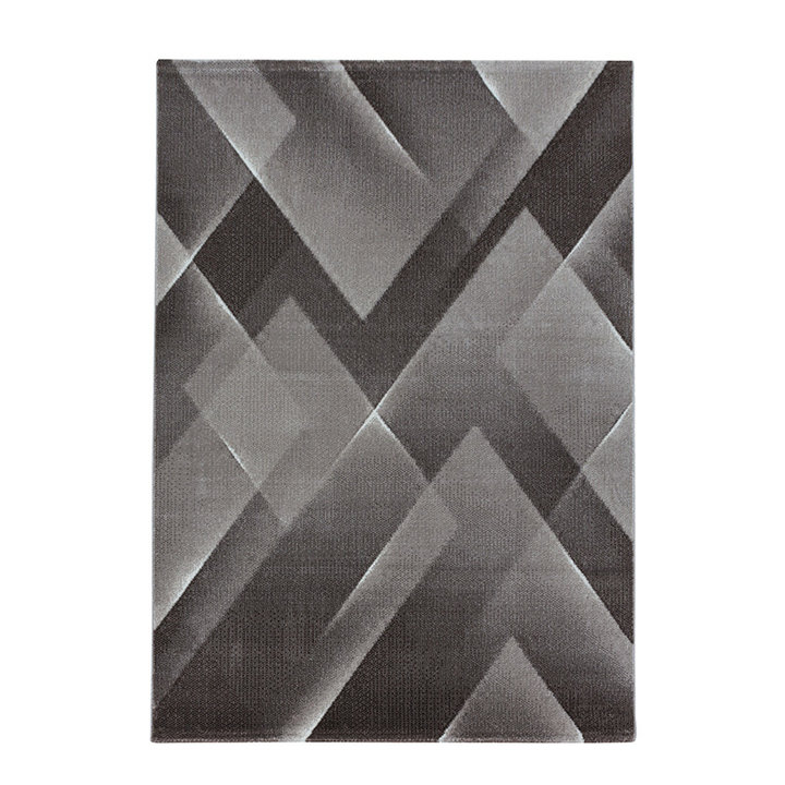 Modern vloerkleed - Streaky Lines Bruin - 1