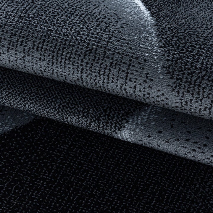 Modern vloerkleed - Streaky Lines Zwart - 5