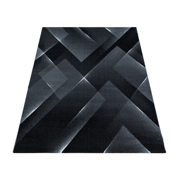 Modern vloerkleed - Streaky Lines Zwart - 2