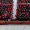 Modern vloerkleed - Streaky Skretch Rood Wit