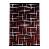 Modern vloerkleed - Streaky Skretch Rood Wit