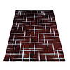Modern vloerkleed - Streaky Skretch Rood Wit