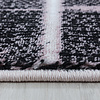 Modern vloerkleed - Streaky Skretch Roze Wit