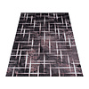 Modern vloerkleed - Streaky Skretch Roze Wit