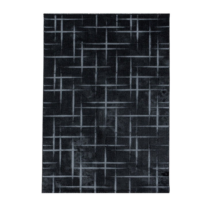 Modern vloerkleed - Streaky Skretch Zwart/Grijs - 1