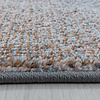 Retro vloerkleed - Stencil Light Blauw Antraciet