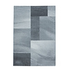 Retro vloerkleed - Stencil Rectangles Grijs Antraciet