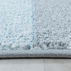 Retro vloerkleed - Stencil Rectangles Blauw/Grijs