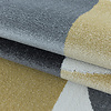 Retro vloerkleed - Stencil Forms Geel Grijs