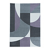 Retro vloerkleed - Stencil Forms Paars/Grijs - thumbnail 1