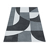 Retro vloerkleed - Stencil Forms Antraciet/Grijs - thumbnail 2