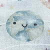 Kindervloerkleed - Fleurtje Planeten Wit