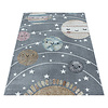 Kindervloerkleed - Fleurtje Planeten Grijs