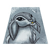 Kindervloerkleed - Fleurtje Konijn Blauw - thumbnail 2
