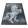 Kindervloerkleed Unicorn - Fleurtje Grijs - thumbnail 2