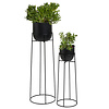 Metalen plantenbak - Melissa 2/set