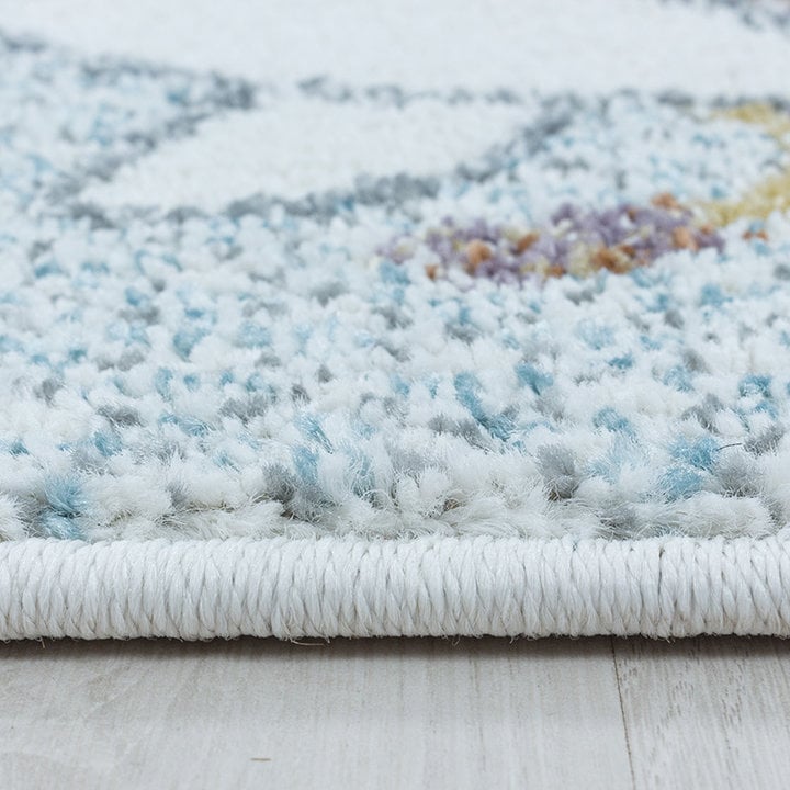 Kindervloerkleed - Lucy Giraffe Blauw - 3