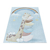 Kindervloerkleed - Lucy Giraffe Blauw - thumbnail 2