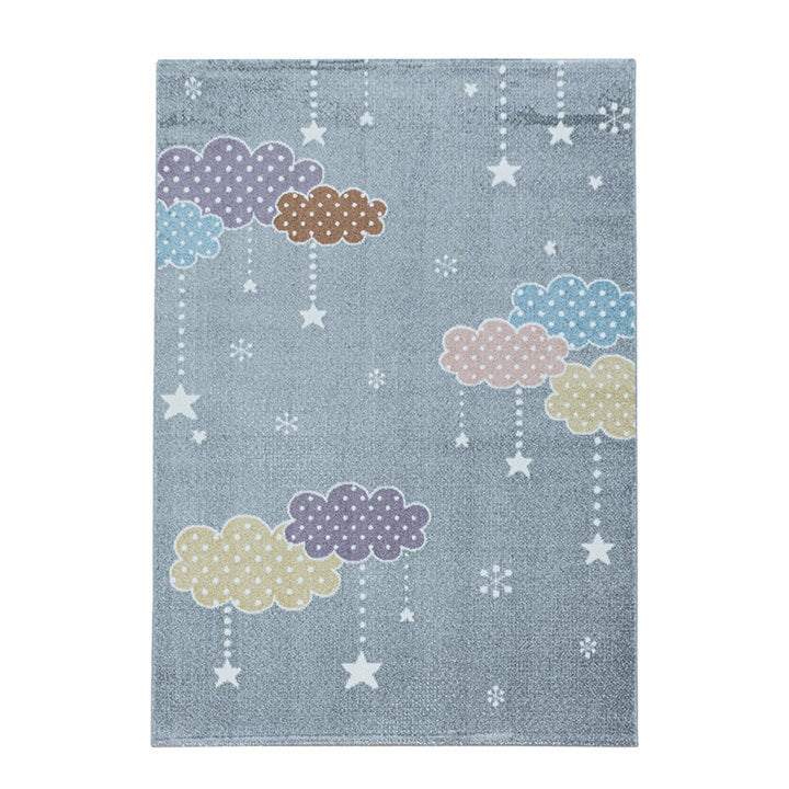 Kindervloerkleed - Lucy Wolken Grijs - 1