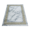 Modern vloerkleed - Marble Edge Grijs Goud