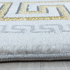 Modern vloerkleed - Marble Edge Grijs Goud