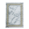 Modern vloerkleed - Marble Edge Grijs Goud