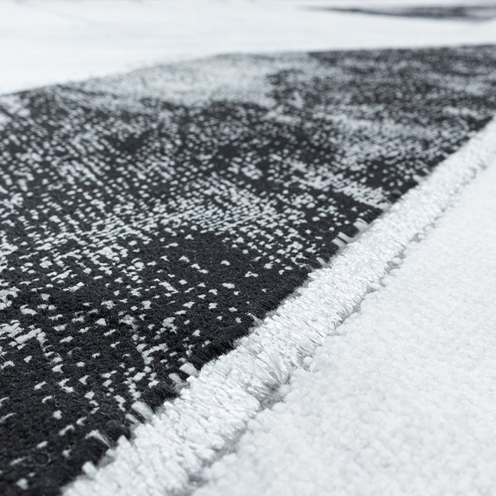 Modern vloerkleed - Marble Design Grijs/Zilver - 5