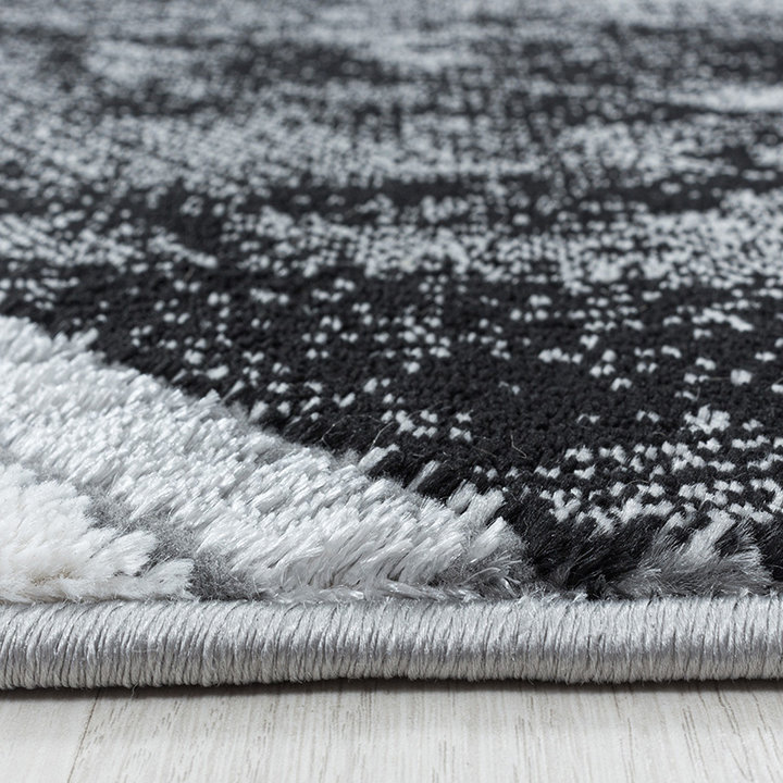 Modern vloerkleed - Marble Design Grijs/Zilver - 3
