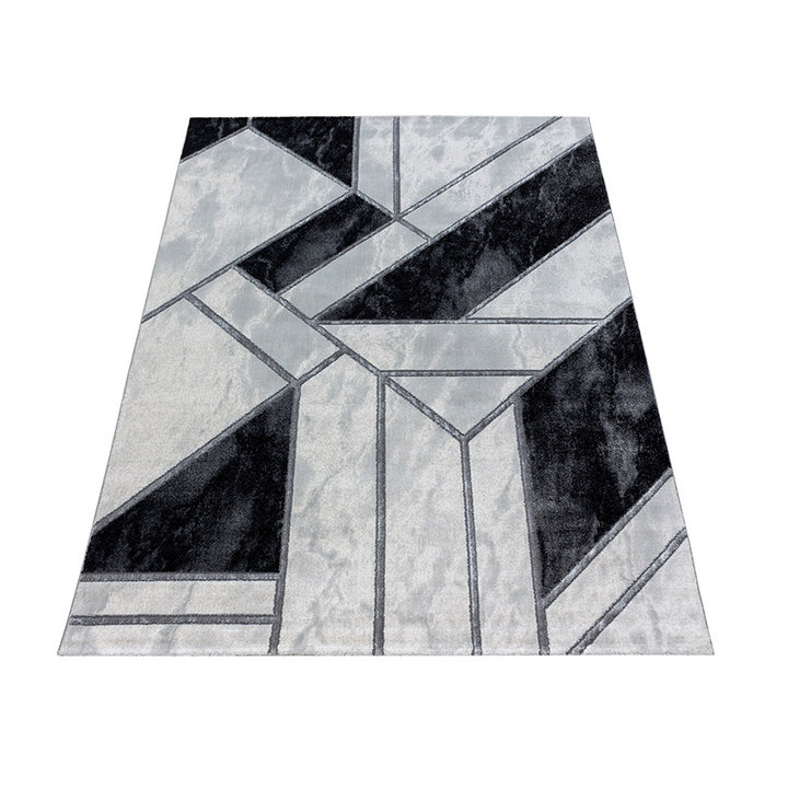 Modern vloerkleed - Marble Design Grijs/Zilver - 2