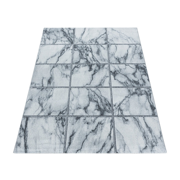 Modern vloerkleed - Marble Box Grijs/Zilver - 2