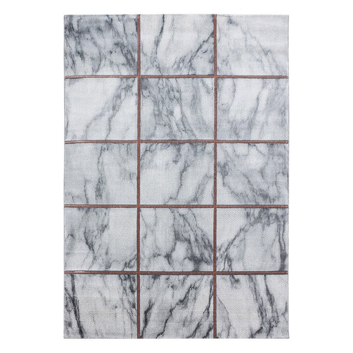 Modern vloerkleed - Marble Box Grijs/Bruin - 1