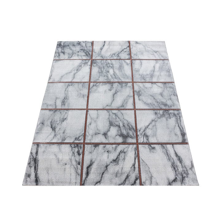 Modern vloerkleed - Marble Box Grijs/Bruin - 2